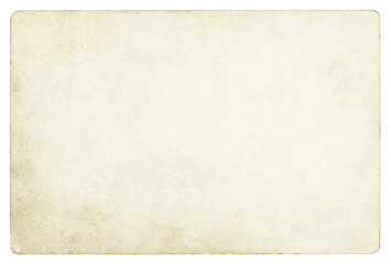 Vintage paper background isolated - (clipping path included)