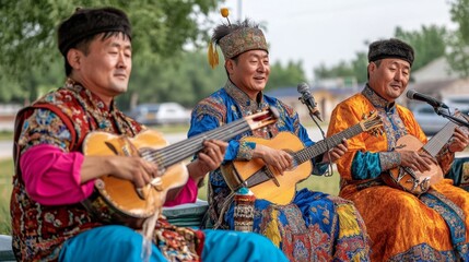 Colorful Traditional Music Performance