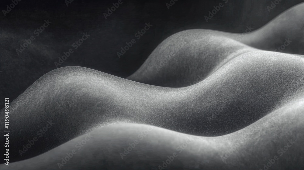 Poster Elegant Dark Patterns With Smooth Curves and Gradient Overlays Creating an Artistic Ambiance