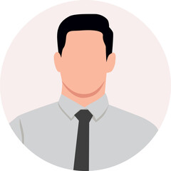 Man Faceless Avatar vector illustration