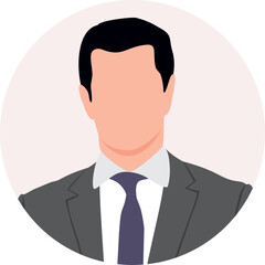 Man Faceless Avatar vector illustration
