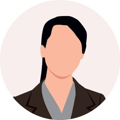 faceless avatar of woman. User, icon, profile picture and use for social media.  