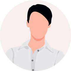 Faceless portrait of businesswoman for social media profile picture. Icon, user profile, person icon, profile picture. Suitable for social media profiles, icons, screensavers and web page. 