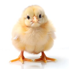 baby chick on white background