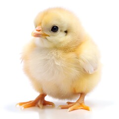 Obraz premium baby chick on white background