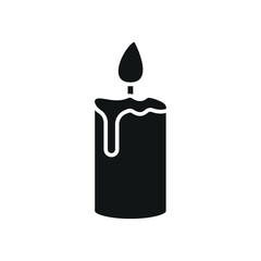 Candle icon with a minimalist and modern look, perfect for capturing attention in wellness, aromatherapy, or lifestyle-themed projects