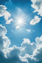 Sunlight breaks through clouds