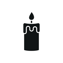 Candle icon with a minimalist and modern look, perfect for capturing attention in wellness, aromatherapy, or lifestyle-themed projects