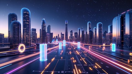 Fototapeta premium traffic in the city