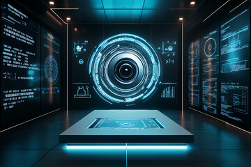 Advanced Tech Control Room Visualization
