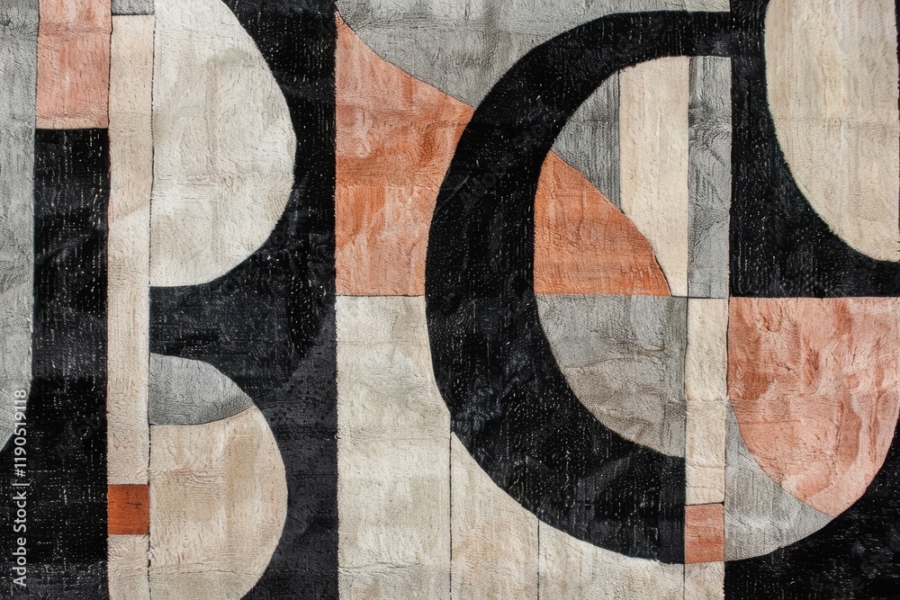 Poster a close-up view of an abstract geometric pattern with black and gray lines intersecting with topaz c