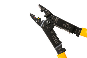 Wire stripper on the white background