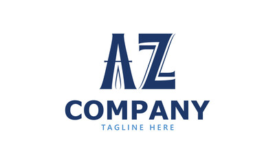 AZ A az initial logo | initial based abstract modern minimal creative logo, vector template image. luxury logotype logo, real estate homie logo. typography logo. initials logo