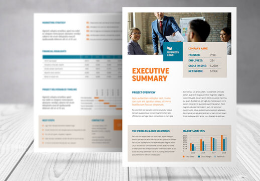 Business Executive Summary Report Template