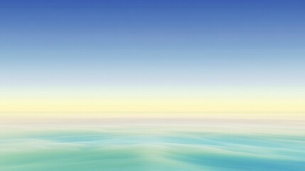 Fototapeta premium Serene seascape with pastel sky and calm ocean.