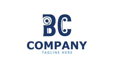 BC B bc initial logo | initial based abstract modern minimal creative logo, vector template image. luxury logotype logo, real estate homie logo. typography logo. initials logo