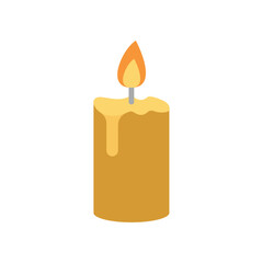 Candle icon with a minimalist and modern look, perfect for capturing attention in wellness, aromatherapy, or lifestyle-themed projects