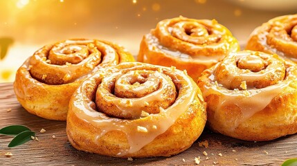 Delicious homemade cinnamon rolls kitchen food photography cozy atmosphere close-up baking inspiration