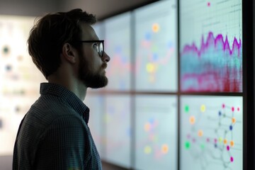 Exploring data visualizations in a modern tech environment at a research facility