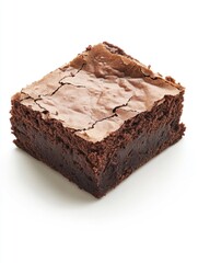 Brownie on White Surface