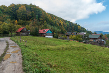 Kycera settlement above Cadca town in Slovakia