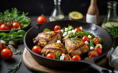 lamb chops with vegetables