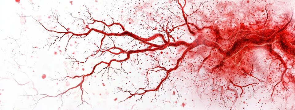 Visual representation of brain tissue damage from lack of oxygen.