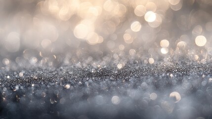 Silver Glitter Background: Shimmering Sparkle Texture