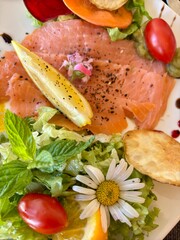Salade de saumon fumé 