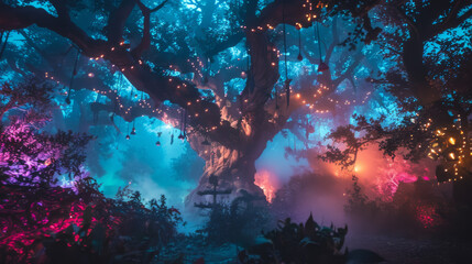 Tropical forests are very beautiful and lush and full of various living creatures that symbolize harmony and tranquility