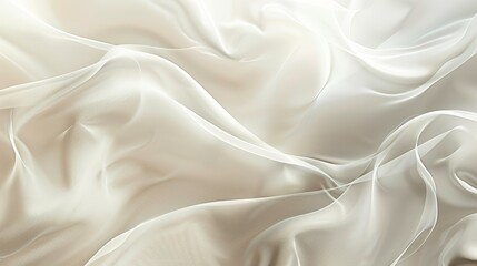 Obraz premium Abstract White Draped Fabric Texture