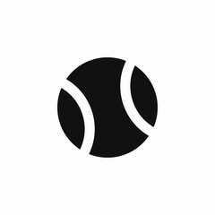 tennis sport ball icon vector sign