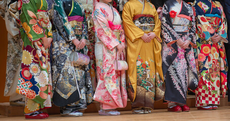 着物を着た女性