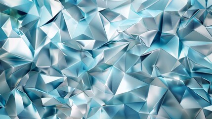 Abstract Blue and White Crystal Wallpaper