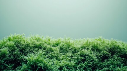 Fototapeta premium Lush green moss texture background.