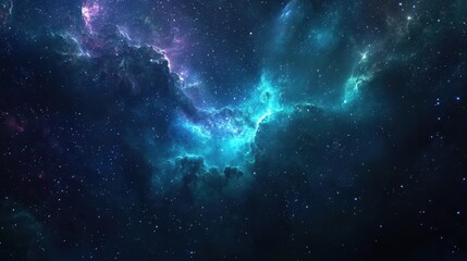 Fototapeta premium Nebula Over Celestial Background