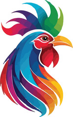 Cock vector design, Cock logo and icon design, Cock head vector design