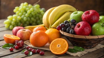 "Vibrant Assortment of Fresh Fruits"
"Colorful Display of Fresh Fruits"