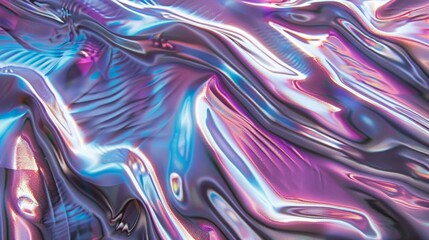 Obraz premium Abstract Purple and Blue Liquid Metal Wallpaper
