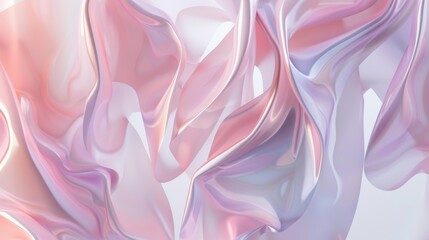 Obraz premium Abstract Pastel Fabric Drape Wallpaper