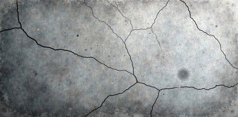 Obraz premium Cracked, faded, mottled gray concrete; distressed backdrop , image, concrete texture