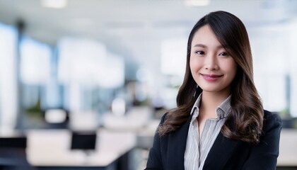 Elegant Businesswoman in a Modern Office