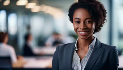 Fototapeta premium Sophisticated Woman in Suit at Work