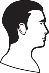 silhouette of a child head.