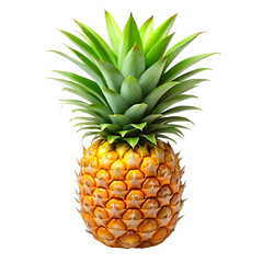 Fototapeta premium whole Fresh Tropical fruit Golden pineapple, for Commercial or product photography on transparent background