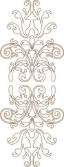 vector sketch, silhouette illustration, European traditional ethnic, vintage, classic floral ornament decoration design.eps