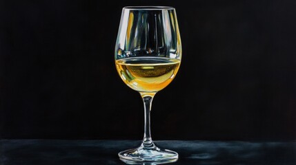 glass of white wine
