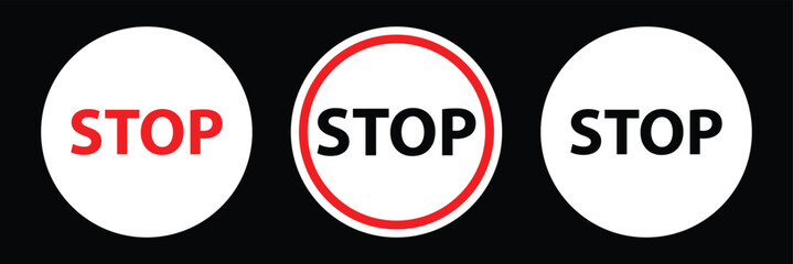 prohibition sign or stop sign png illustration