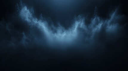 Fototapeta premium A dark sky with smoke and clouds