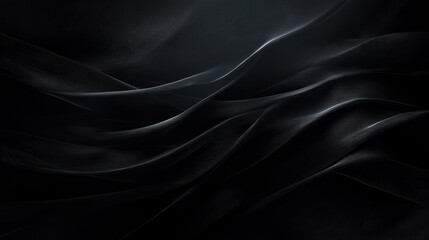 Obraz premium A black and white image of a black fabric with a wave pattern